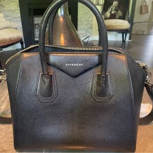 Givenchy Black Leather Satchel EUC - Tag and Dust bag included